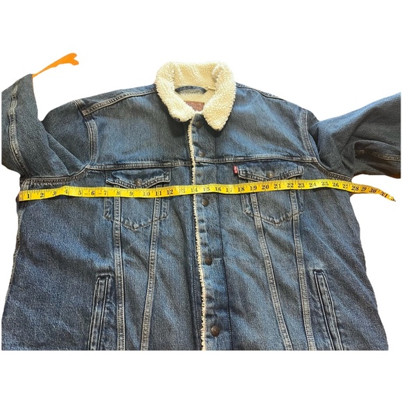 Levi’s Premium Big E Sherpa Trucker Jacket XXL Heavy Warm 16365‑0070 EXC Cond - Picture 5 of 16